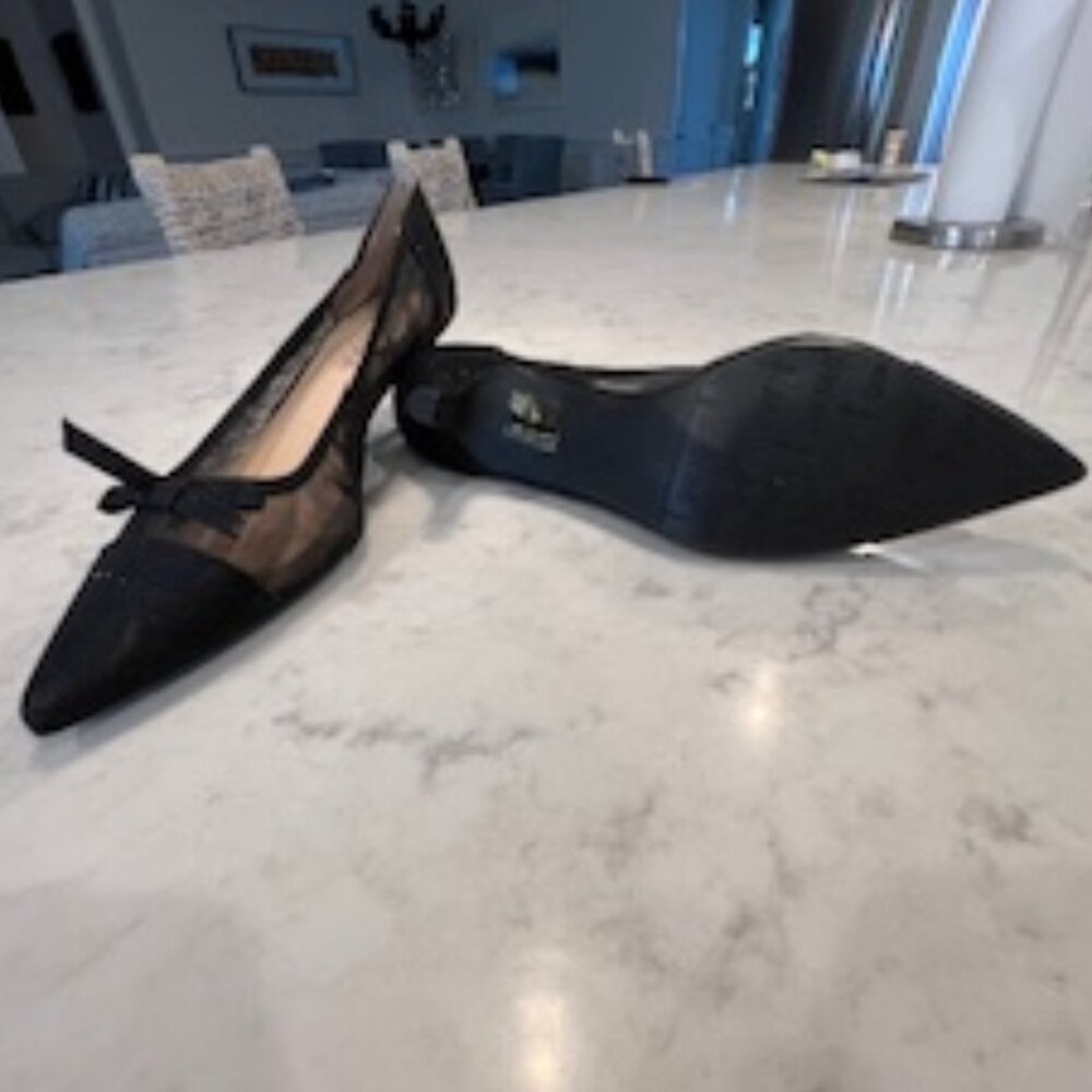 NWOT J. Renee "Brisa" Black Mesh Glitter Dress Pump in Size 8 - Picture 6 of 9